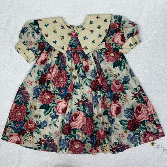 cutest one Other - Vintagr Cutest One rose floral 80’s dress 4t
